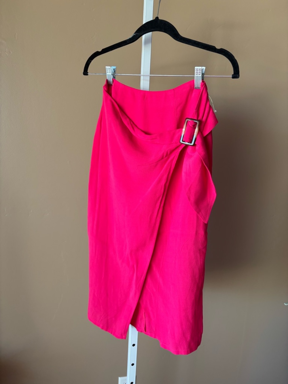 Joie Hot Pink Wrap Pencil Skirt with Buckle ‼️